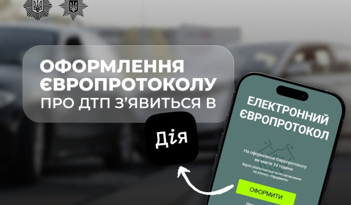 Аварія без поліції: Європротокол з 2026
