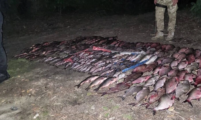 Затримані неповнолітні браконьєри в заказнику