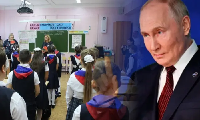 The Kremlin ideologically processes children