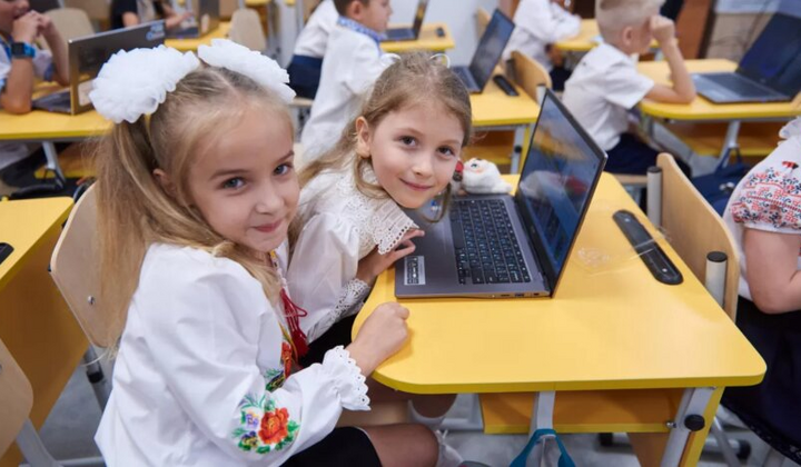 The 'Soviet' tradition has begun to be eradicated in Ukrainian schools