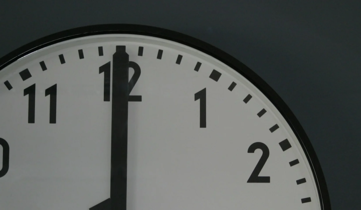 Clock and scales