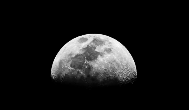 NASA spacecraft on the surface of the Moon