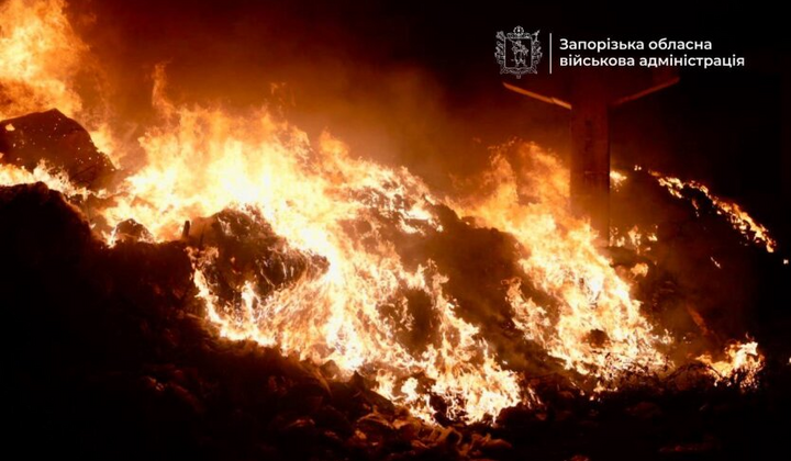 Нічна атака окупантів на Запоріжжя