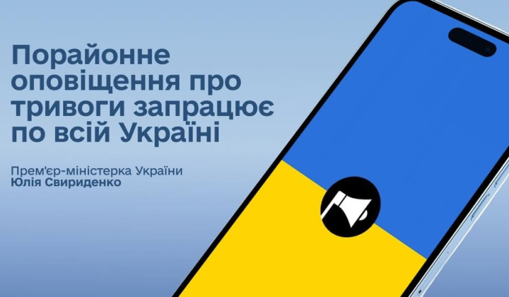 Порайонні повітряні тривоги в Україні
