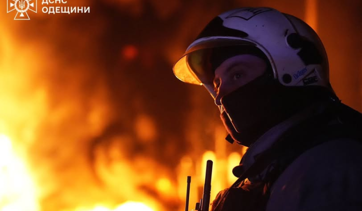 Russia's attack on Odesa region at night