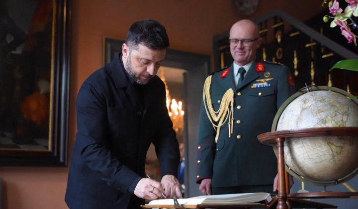 Зеленский и король Нидерландов на встрече