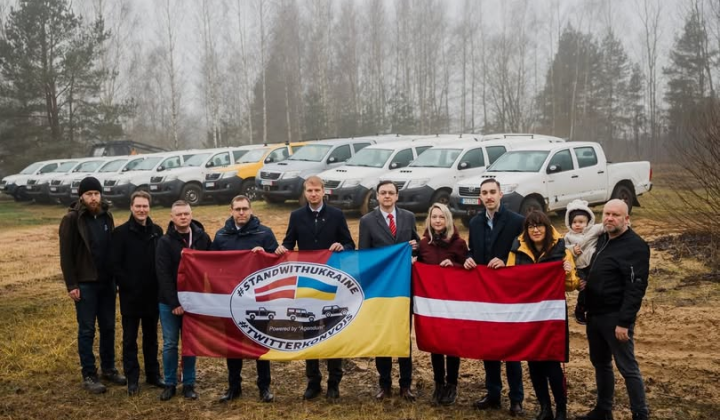 Latvia delivers humanitarian aid