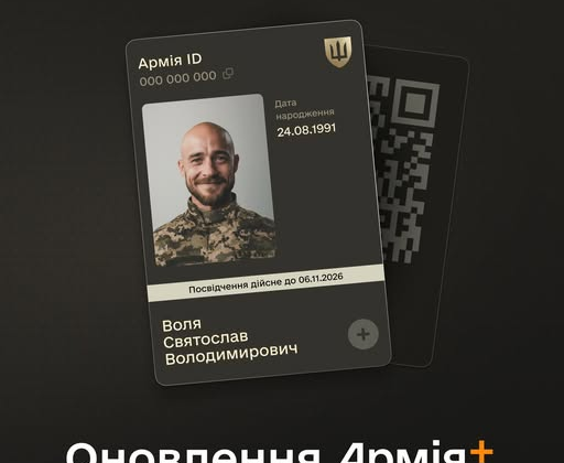Цифрове посвідчення військового для армії ID