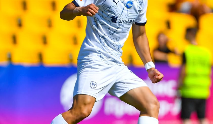 Ramik Gadzhiev scores a goal in the UPL