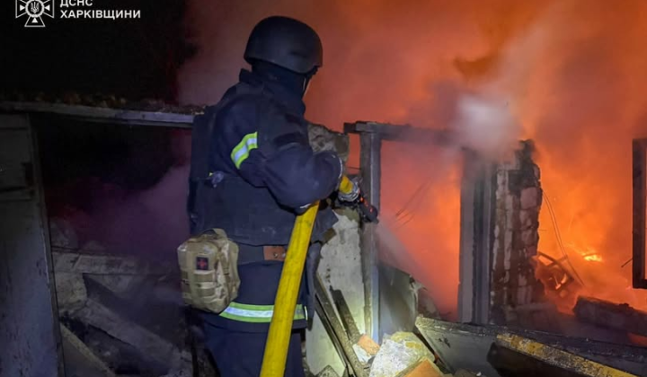 Пожежа в житловому районі Харківщини
