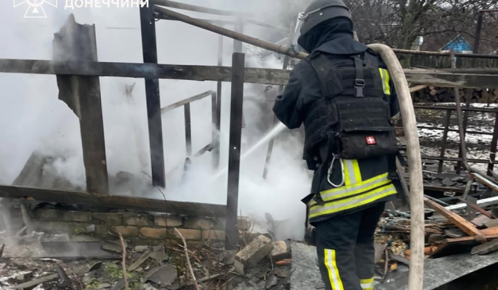 Пожежі в Краматорську від атак дронів