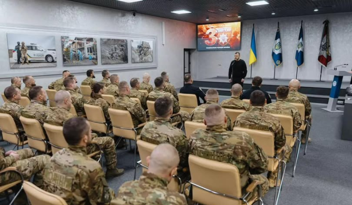 Награждение бригады «Лють»