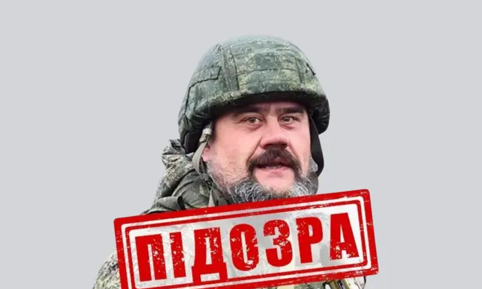 Militant with the letter 'Z' on his forehead