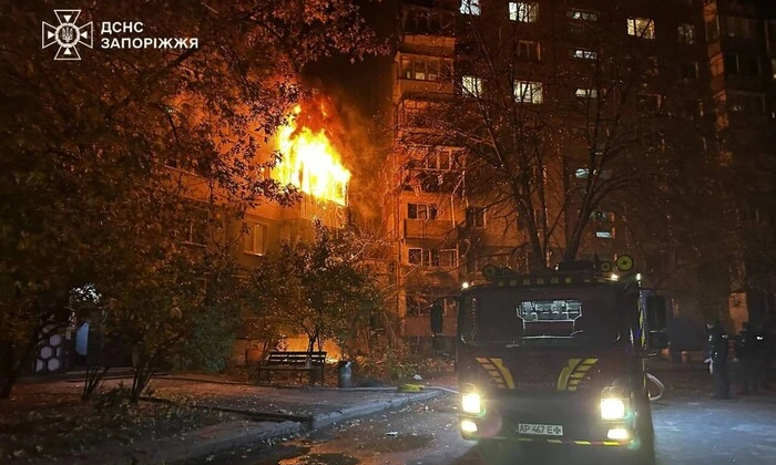 Наслідки обстрілу в Запоріжжі