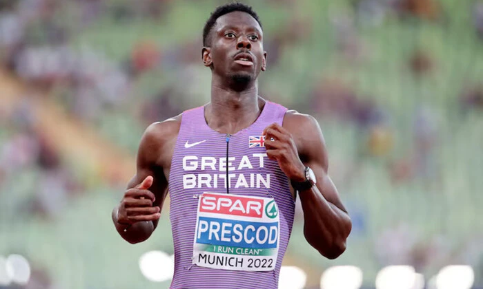British sprinter Rhys Presscode