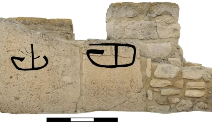 Ship drawings in Kition temple