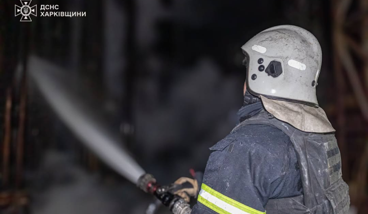 Rescuers under fire in Kharkiv region