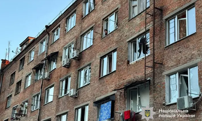 Photo of the consequences of the rocket strike in Cherkasy
