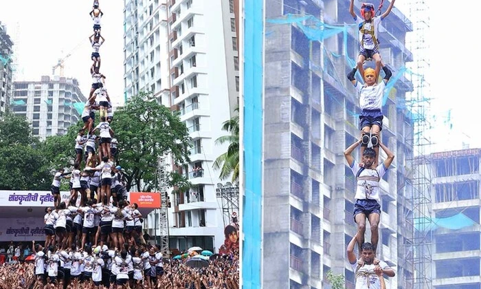 Жива піраміда в Індії