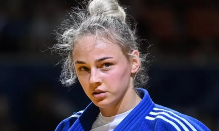 Знаменитая спортсменка во время выступления