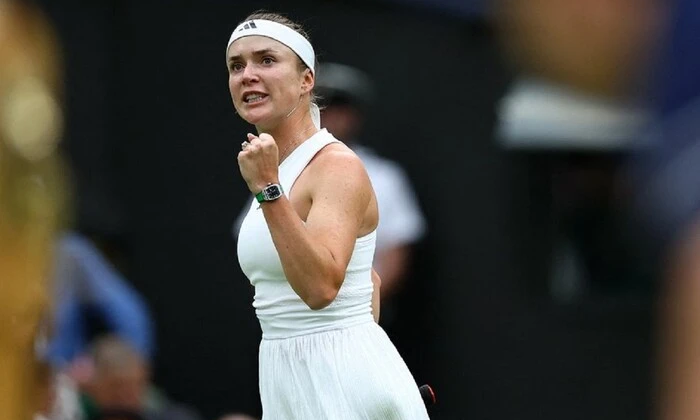 Svitolina won her first match at Wimbledon