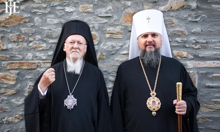 Патріарх Варфоломій і митрополит Епіфаній