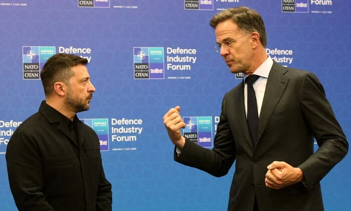 Zelensky and Rutte discussing deal in Ankara