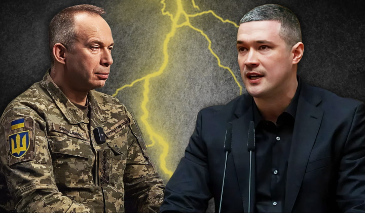 Portrait of the new leader in front of the Parliament