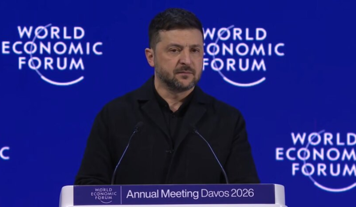 Zelensky speaks at Davos