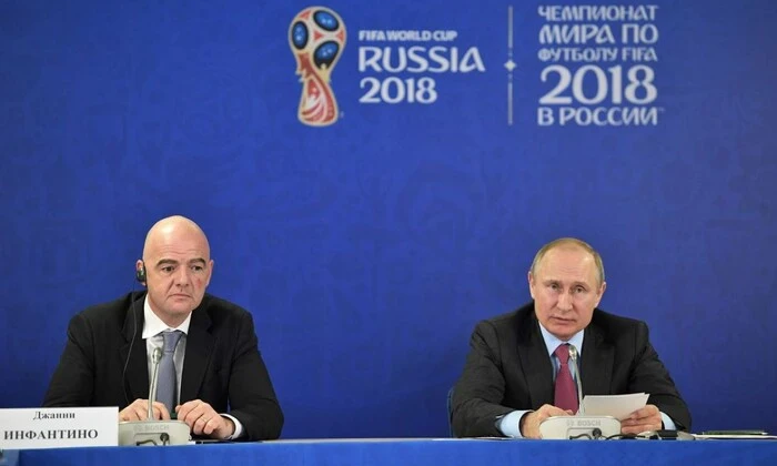 Image of Russian teams at FIFA tournament
