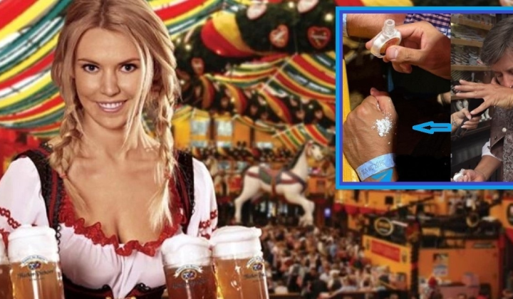 Oktoberfest 2026 in Munich: visitors sniffing Schneeberg