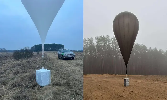 Balloons from Belarus in Lithuania