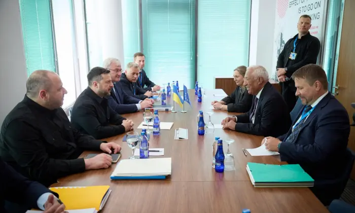 Zelensky meeting with EU and NATO leaders