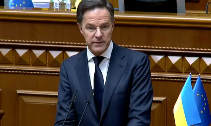 Марк Рютте під час виступу