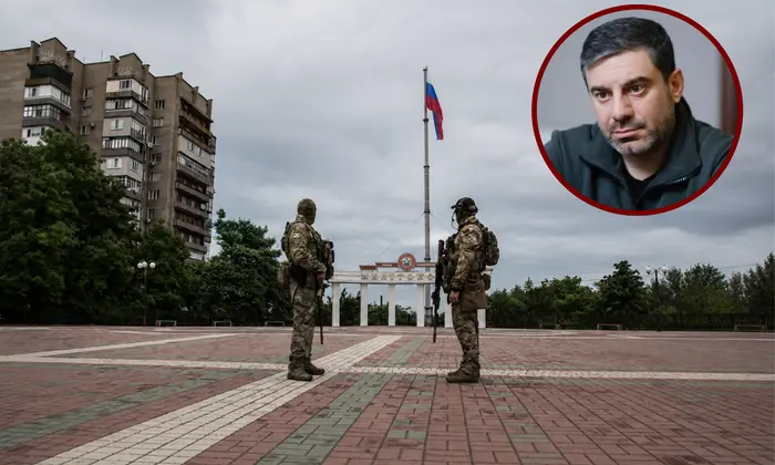 Карта України з прапором