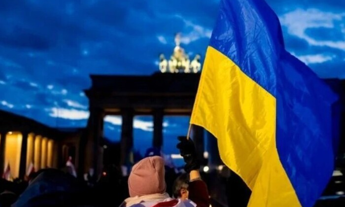 Украинские беженцы в городе Германии