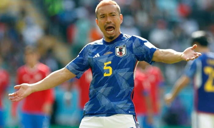 Japanese footballer during the match