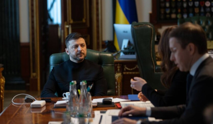 Zelensky at gas meeting