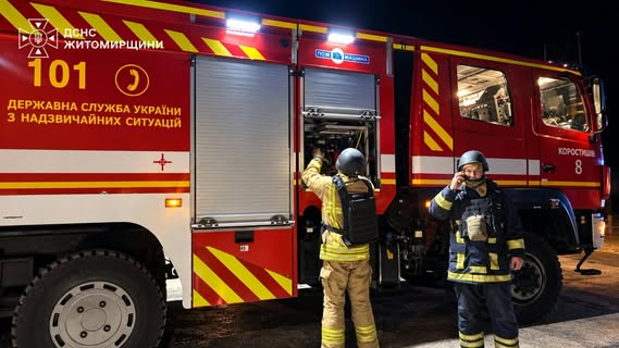 Transport fire in Korosten
