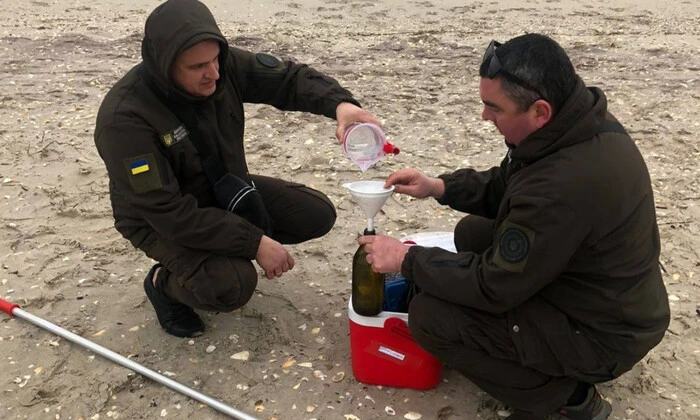 Забруднення мазутом на узбережжі Одещини