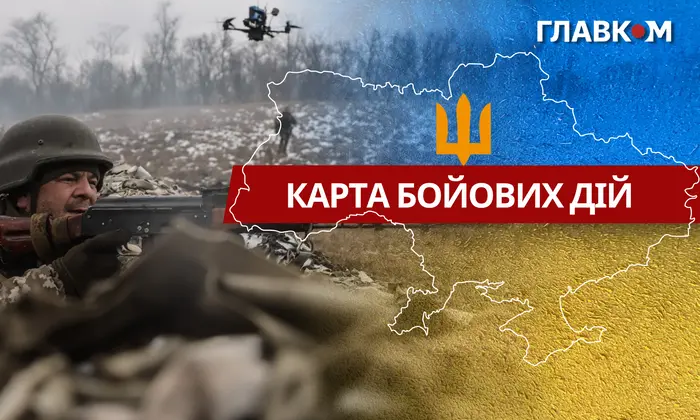 Карта боевых действий в Украине