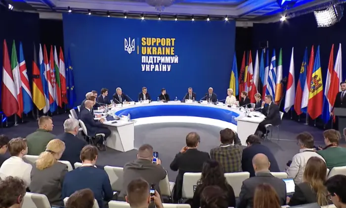 Зеленський зустріч з іноземними гостями ЗМІ