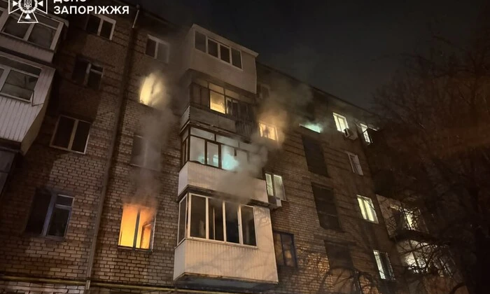 Пожежа в багатоповерхівці в Запоріжжі