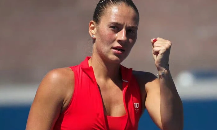Marta Kostyuk at the press conference