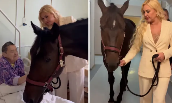 Камалия привела коня в больницу