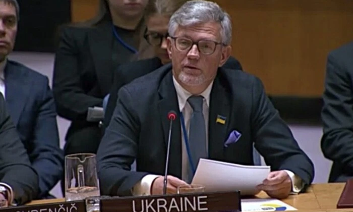 Andrii Melnyk at the UN meeting