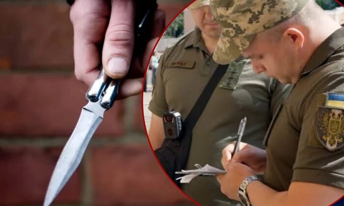 Knife attack on military in Kharkiv