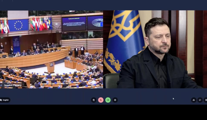 Zelensky at the European Parliament: threat remains, guaranteed security still absent