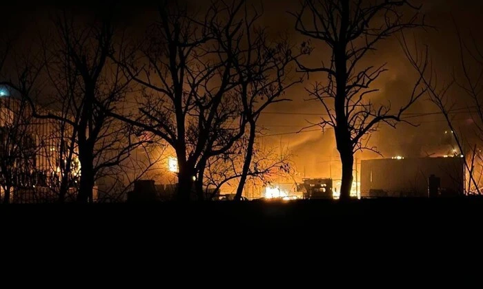 Пожежі в Кривому Розі від російських дронів