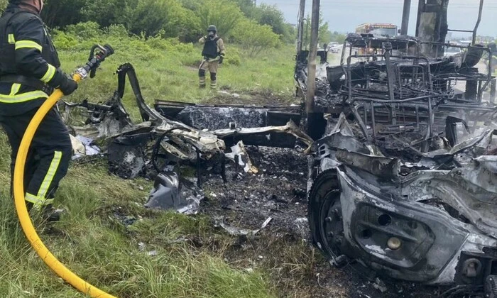 Дронатака на авто энергетиков в Сумской области